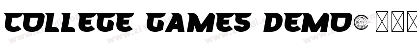 College Games Demo字体转换 College Games Demo字体转换
